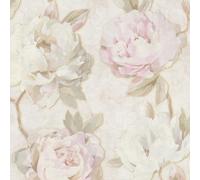 Carta Da Parati Texture Peonie Morbide Rosa Crema 79167-1 AS Creation