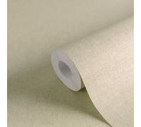 Carta Da Parati Uni Leggermente Strutturata - Grigio, Verde