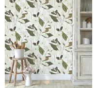 Carta Da Parati Verde Floreale Fairy Blossom Secret Garden Erismann 1050826