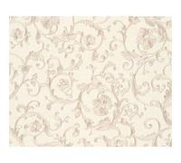 Carta da parati Versace Carta Da Parati Damasco Carta da parati tessuto non tessuto 10.05 m x 0.70 m Bronzo Beige Crema Made in Germany 343263 34326-3