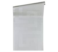 Versace Greco Chiave Carta da Parati 10m X 70cm - Argento 935235
