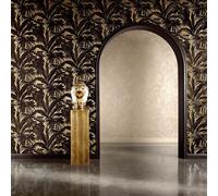 Livingwalls Carta da parati Versace Giungla Palma Foglie Tessuto non tessuto Nero/Oro 10,05x0,70m