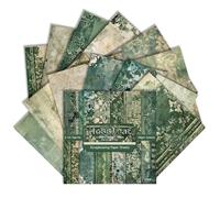 Carta da parati vintage per scrapbooking, 15,2 x 15,2 cm, 24 fogli di cartoncino pesante da 160 g/m², senza acidi, con motivi floreali per diari spazzatura, collage effimera, sfondi per album