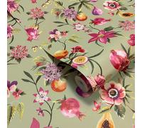 Carta Da Parati Wallpaper Exotic Fruit Sage Floreale Verdone Holden 14360