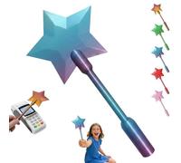 Carta da parete stampata 3D per pagare, Magic Wands Contactless Payment Card Holder, Star Wands Credit Card Wand for Easy Tap-to-Pay Checkout & Fun Gifts (blue)