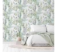 Arthouse Carta da Parati Tranquillo Foglia 909909 Vinile Botanico Trama Verde