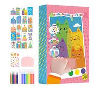 Carta da rastrelliera arcobaleno, set per bambini - Colorato fantasioso per bambini - kit di disegno - materiali antigraffio per bambini, viaggi, famiglia, amici, feste in casa, Pasqua