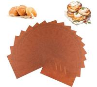 Carta da regalo a forma di pane, 18 pezzi, carta kraft con motivo divertente, resistente all'olio e agli strappi, design rustico, resistente all'olio per feste fai da te