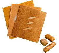 Carta da regalo a forma di pane, modello di imballaggio Nteresting, carta da imballaggio che sembra brea, pane rustico, baguette e pane tostato, resistente all'olio e agli strappi (12)