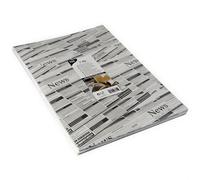 Carta da regalo bianca "tipo giornale", antigrasso, 35 x 25 cm, 1 kg, circa 200