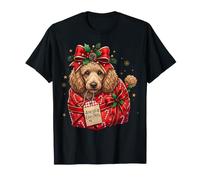 Carta da Regalo con Cane Barboncino e pigna Maglietta
