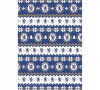 Carta da regalo natalizia Chelsea FC per regali di calcio, 2 fogli e 2 etichette