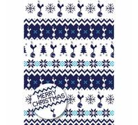 Carta da regalo natalizia Tottenham Hotspur FC per regali di calcio, 2 fogli e 2 etichette