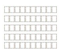 Carta Da Stampante A Tema Natalizio | 50 Pezzi Design Bordi Festivi Fogli per le Feste,Carta Da Lettere Per Il Natale Con Fogli Intestati - Per La Scrittura Di Lettere Inviti Di Matrimonio E Biglietti