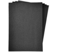 Carta da zucchero riciclata A3 nera, 50 fogli, grandi arti e mestieri per bambini, disegno, pittura e scrapbooking. Dimensioni foglio 42 x 29,7 cm