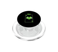 Carta d'amore perduta di colore verde Grafica verde PopSockets PopGrip per MagSafe