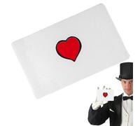 Carta d'amore, trucchi magici, , cuore che appaiono | Mago Primo Piano Illusioni Mentalismo Gimmicks Accessori,Flick Finger Heart che appare mappa per la magia ravvicinata del Sa