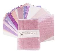 Carta decorativa, carta per scrapbooking, carta texture,fogli A5, carta per tessuti artistici Washi per la creazione di biglietti fai da te, scrapbooking, decorazioni per la casa (Haitang Iris-Rosa)