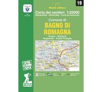 Carta dei sentieri. Bagno di Romagna 1:25000