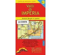 Carta dei sentieri IM 17 1:25.000. Valli di Imperia «La costa». Santo Stefano al Mare, San Lorenzo al Mare, Diano Marina, Cervo.
