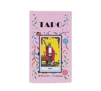 Carta dei tarocchi, 10,3 x 6 cm Oracle Cards per lettura, guida spirituale in lingua russa con scatola, mazzo di divinazione per vite passate, meditazione consapevole, scoperta di sé ed esplorazione
