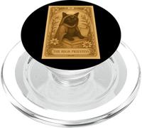 Carta dei tarocchi con gatto nero della somma sacerdotessa, stile vintage PopSockets PopGrip per MagSafe