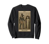 Carta dei Tarocchi della Morte Anubi Mummia Antico Egitto Felpa