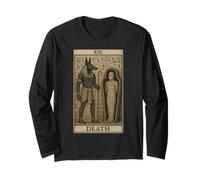 Carta dei Tarocchi della Morte Anubi Mummia Antico Egitto Maglia a Manica