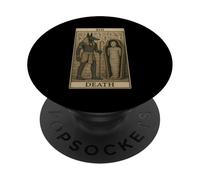 Carta dei Tarocchi della Morte Anubi Mummia Antico Egitto PopSockets PopGrip Adesivo