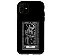 Carta dei tarocchi della morte celeste Geroglifici Anubi egiziano Custodia per iPhone 11