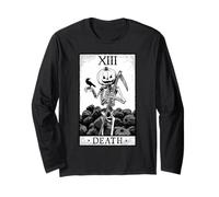 Carta dei tarocchi della Morte Halloween Zucca Goth Astrologia Maglia a Manica