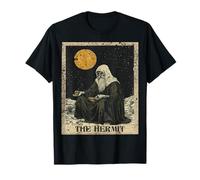 Carta dei tarocchi dell'eremita Gotica occulta Boho Maglietta