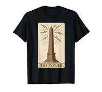 Carta dei Tarocchi dell'Obelisco della Torre Antico Egitto Maglietta