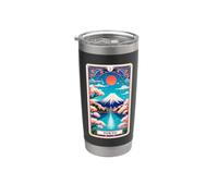 Carta dei Tarocchi di Tokyo e Monte Fuji Bicchiere termico in acciaio inox doppia parete
