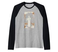 Carta dei Tarocchi Eremita Grim Mietitore Occulto Maglia con Maniche Raglan