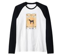 Carta dei Tarocchi Il Cane Cane Corso Spazio Celeste Maglia con Maniche Raglan