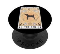 Carta dei Tarocchi Il Cane Jack Terrier Spazio Celeste PopSockets PopGrip Adesivo