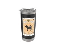 Carta dei Tarocchi Il Cane Klee Kai di Alaska Spazio Celeste Bicchiere termico in acciaio inox doppia parete