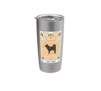 Carta dei Tarocchi Il Cane Klee Kai di Alaska Spazio Celeste Bicchiere termico in acciaio inox doppia parete