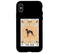Carta dei Tarocchi Il Cane Levriero italiano Spazio Celeste Custodia per iPhone X/XS