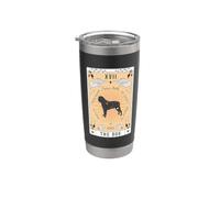 Carta dei Tarocchi Il Cane Mastino inglese Spazio Celeste Bicchiere termico in acciaio inox doppia parete