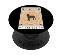 Carta dei Tarocchi Il Cane Podengo portoghese Spazio Celeste PopSockets PopGrip Adesivo