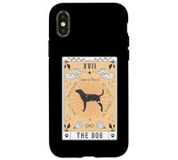 Carta dei Tarocchi Il Cane Segugio leopardo Spazio Celeste Custodia per iPhone X/XS