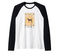 Carta dei Tarocchi Il Cane Segugio leopardo Spazio Celeste Maglia con Maniche Raglan