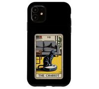 Carta dei Tarocchi Il Carro Gatto Robot Aspirapolvere Divertente Gatto Custodia per iPhone 11