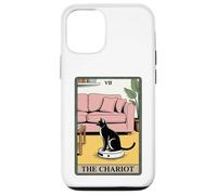 Carta dei Tarocchi Il Carro Gatto Robot Aspirapolvere Divertente Gatto Custodia per iPhone 12/12 Pro