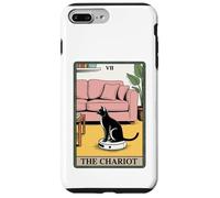 Carta dei Tarocchi Il Carro Gatto Robot Aspirapolvere Divertente Gatto Custodia per iPhone 7 Plus/8 Plus