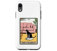 Carta dei Tarocchi Il Carro Gatto Robot Aspirapolvere Divertente Gatto Custodia per iPhone XR