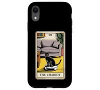 Carta dei Tarocchi Il Carro Gatto Robot Aspirapolvere Divertente Gatto Custodia per iPhone XR