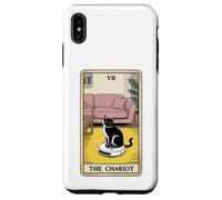 Carta dei Tarocchi Il Carro Gatto Robot Aspirapolvere Divertente Gatto Custodia per iPhone XS Max